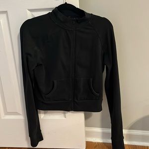SKIMS cropped zip up
